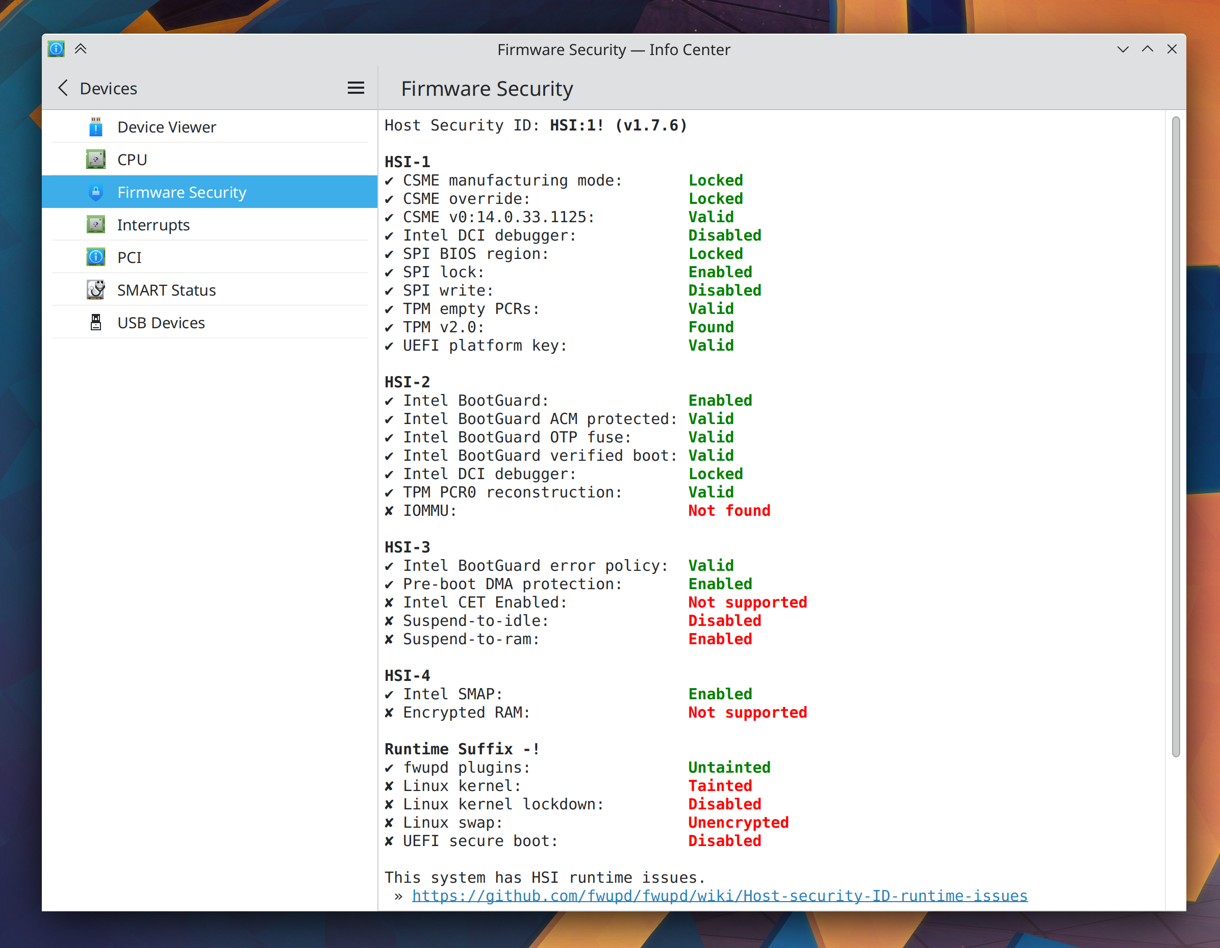 Firmware security layers
