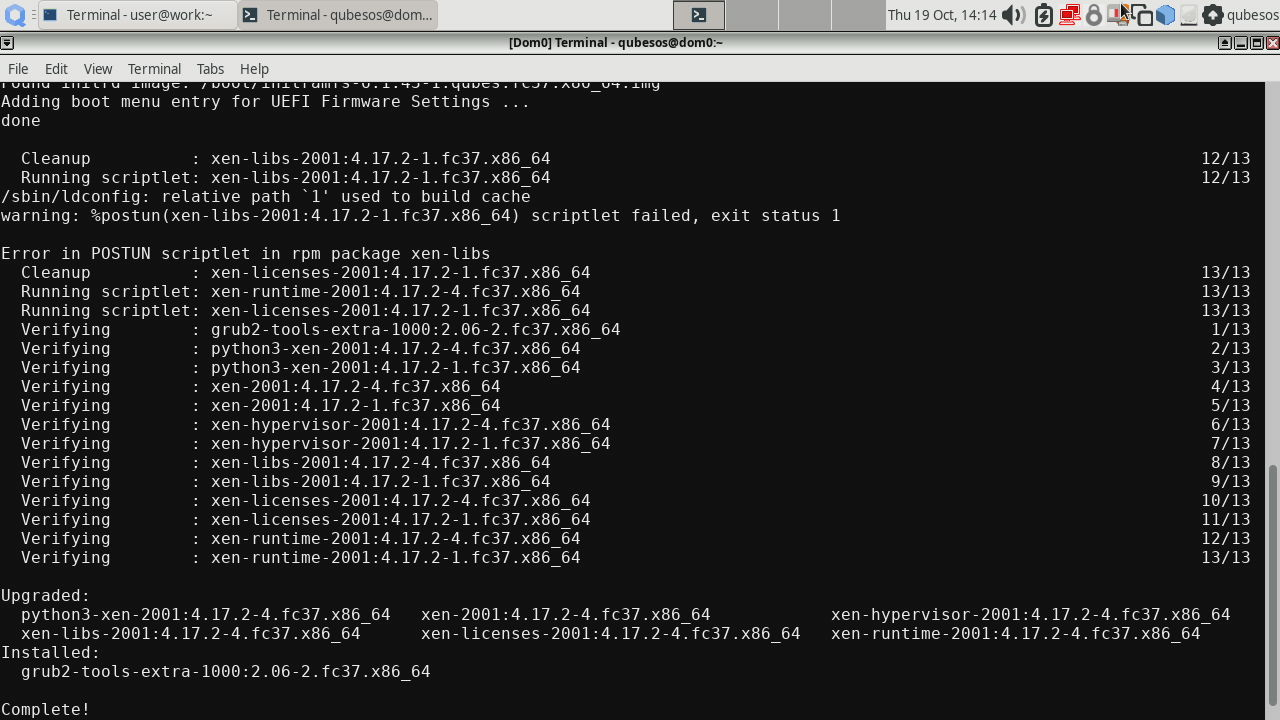 Installing Xen/Python/GRUB packages 2